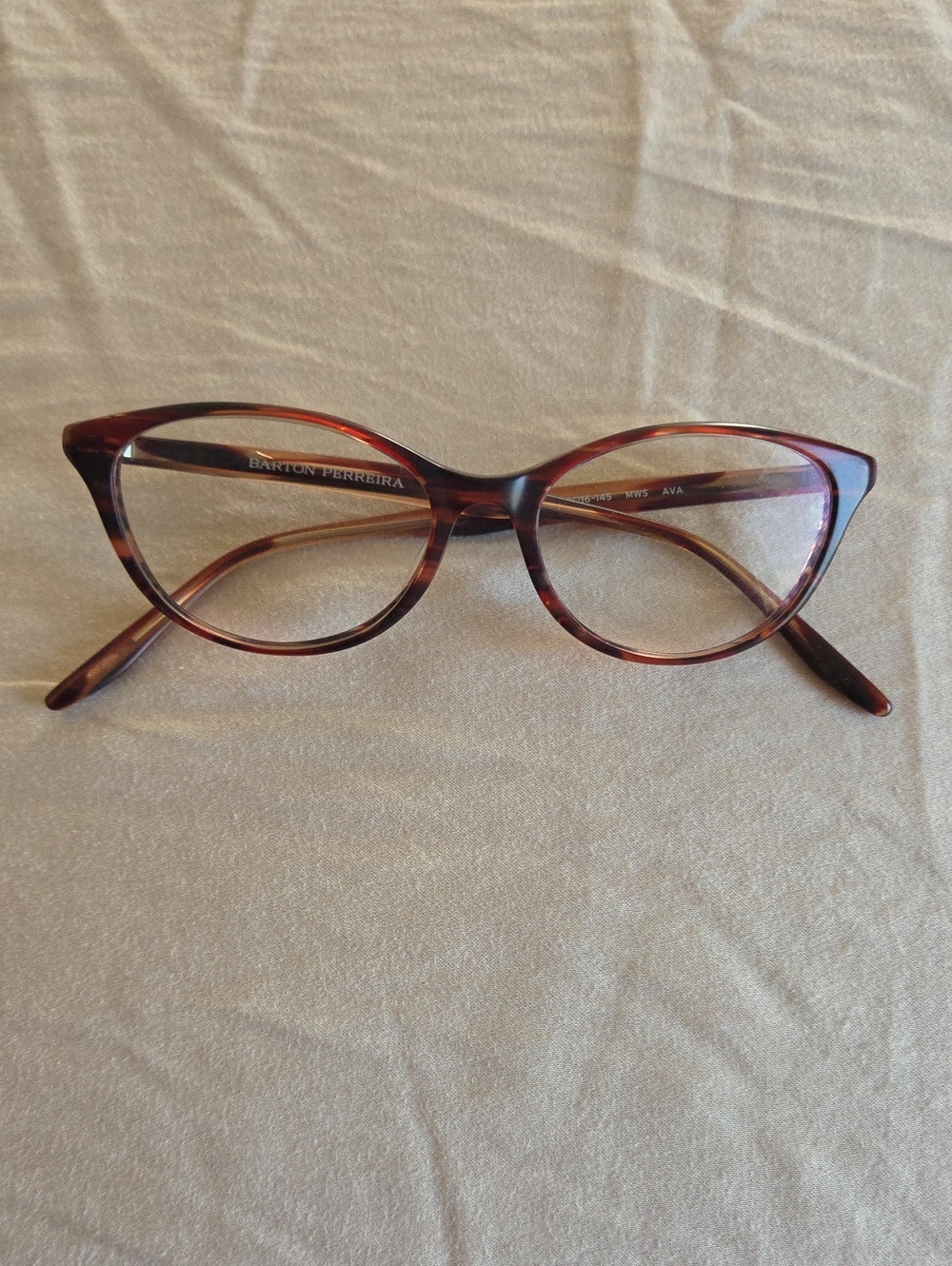 Barton Perreira Brown Tortoiseshell Cat Eye Glasses
